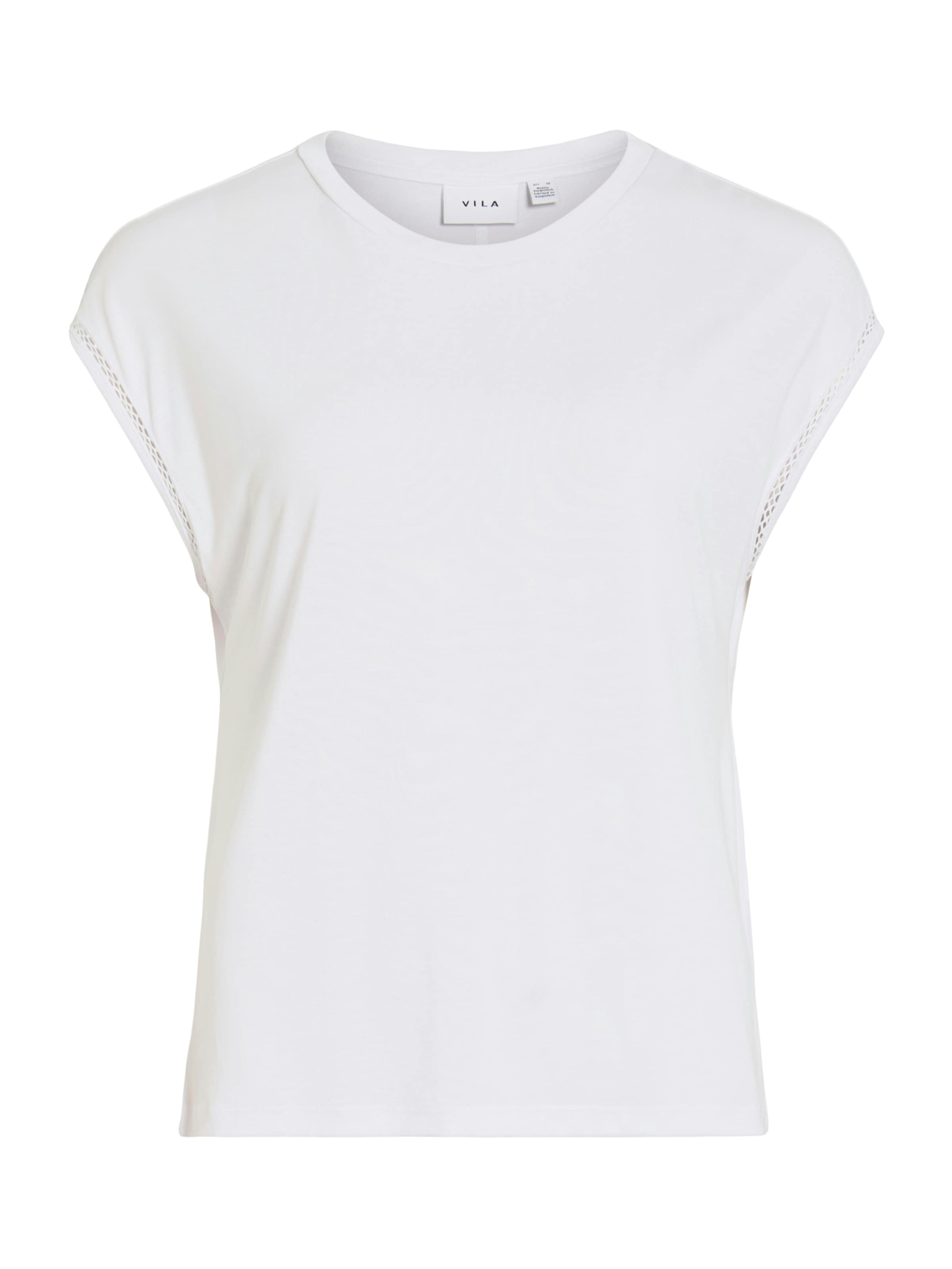 VILA T-shirt 'VIMODALA' i vit: framsida