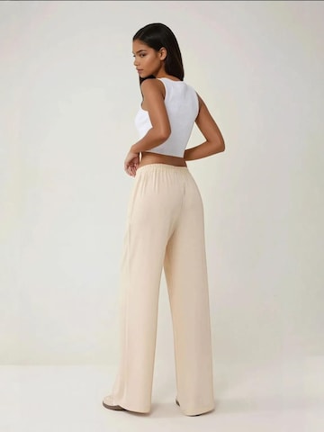 Wide Leg Pantalon Hiccup en beige