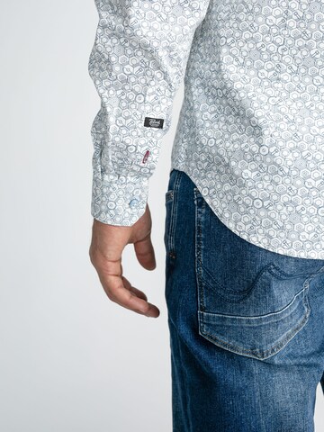 Petrol Industries Slim Fit Hemd in Weiß