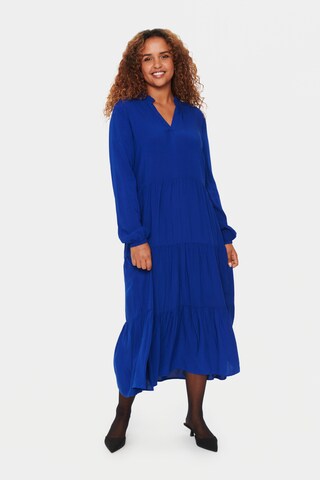 SAINT TROPEZ Shirt dress 'Eda' in Blue: front