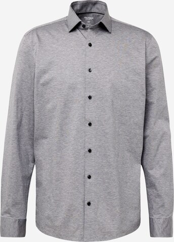 Coupe regular Chemise '24/7 - Level 5' OLYMP en gris : devant