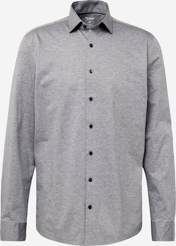 Coupe regular Chemise '24/7 - Level 5' OLYMP en gris : devant