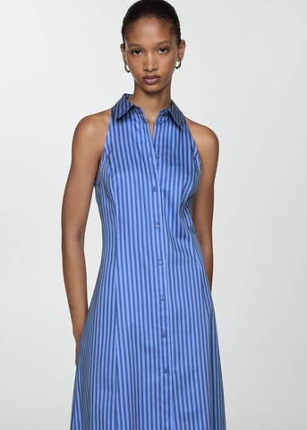 Robe-chemise 'Rose' MANGO en bleu