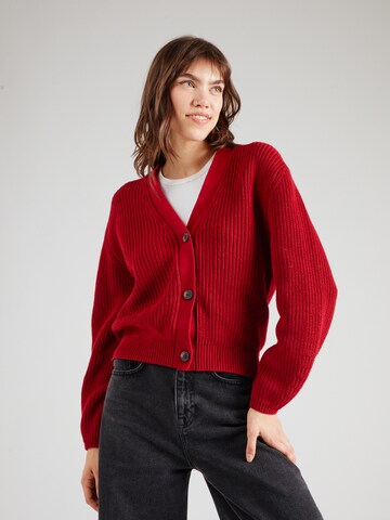 ABOUT YOU Gebreid vest 'Sana' in Rood: voorkant