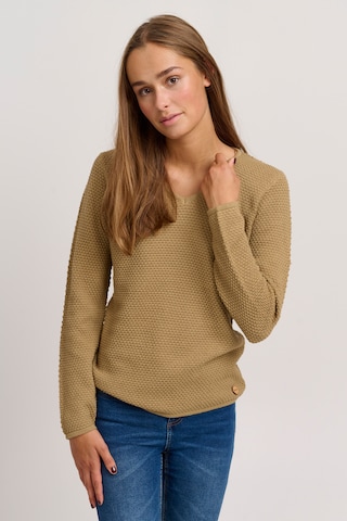 Oxmo Strickpullover 'HANNA' in Braun: predná strana