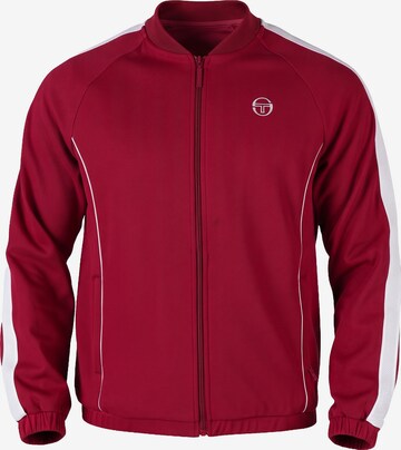 Sergio Tacchini - Casaco em moletão 'Egeo' em vermelho: frente