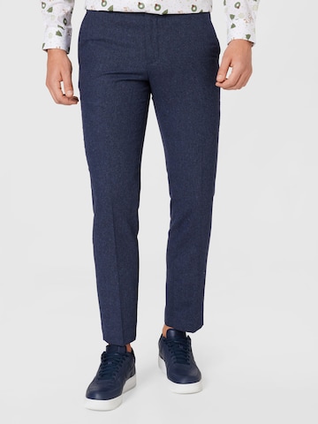 JACK & JONES Regular Pleated Pants in Blue: front