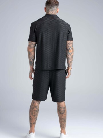 Fit confort Chemise 'Towelling' SikSilk en noir