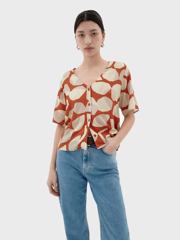 Chemisier 'Libelula' Thinking MU en beige : devant