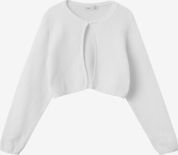 NAME IT Knit Cardigan in White: front