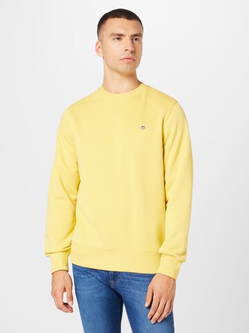 GANT - Sweatshirt em amarelo: frente