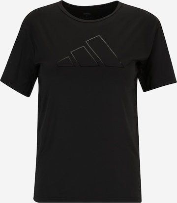 T-shirt fonctionnel ADIDAS PERFORMANCE en noir : devant