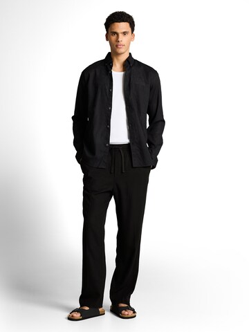 TOM TAILOR DENIM Loose fit Trousers in Black