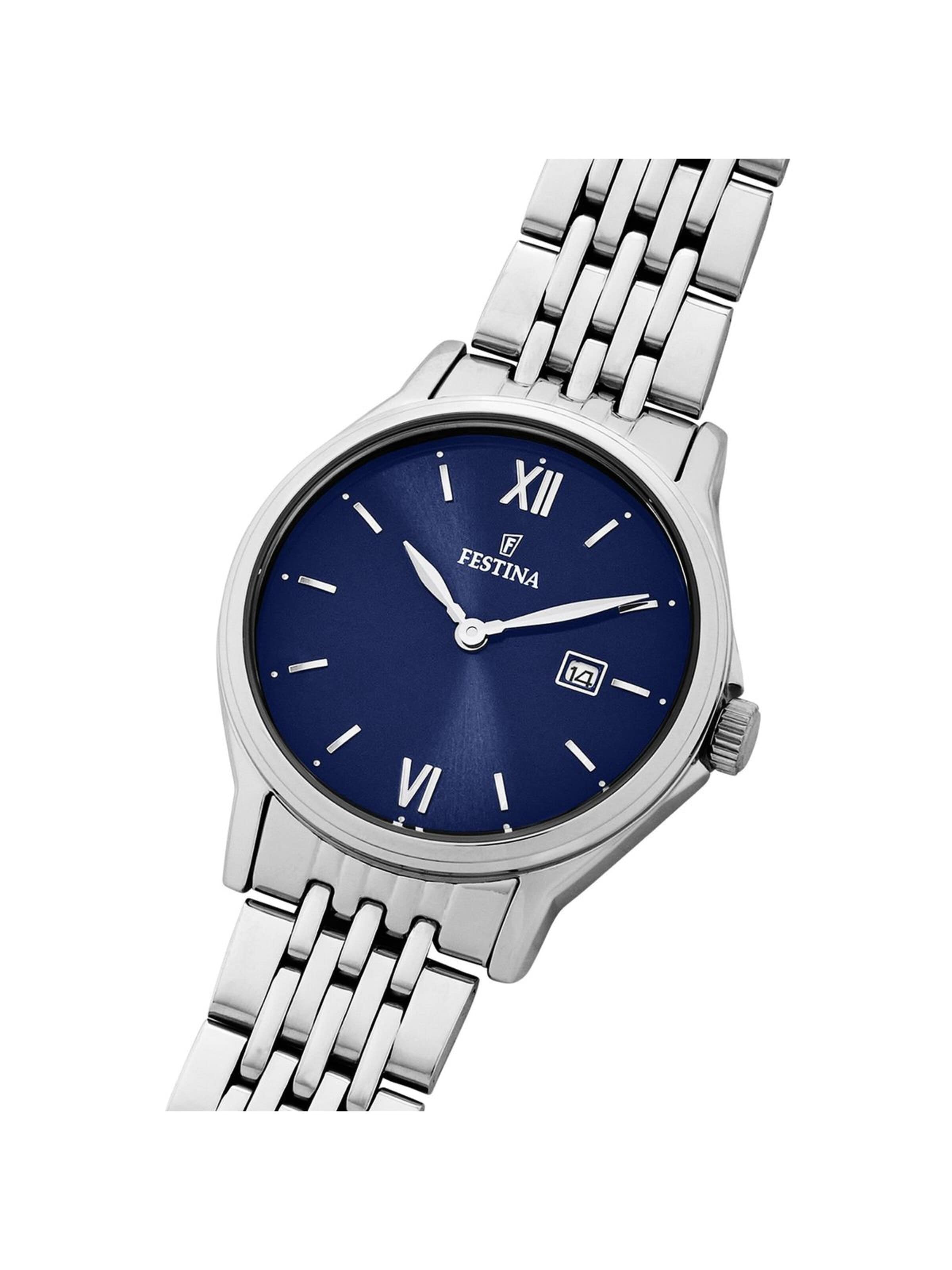 Montre à affichage analogique 'Festina - Watch Classics - Quartz watch movement - Watch case width: 30.6 mm' FESTINA en bleu