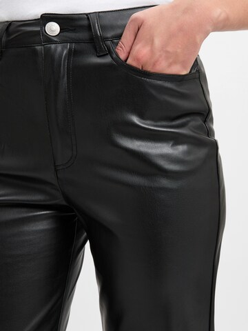 Marie Lund Regular Broek in Zwart