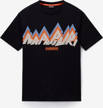 NAPAPIJRIMajica 'S-Fiemme' - crna boja: prednji dio