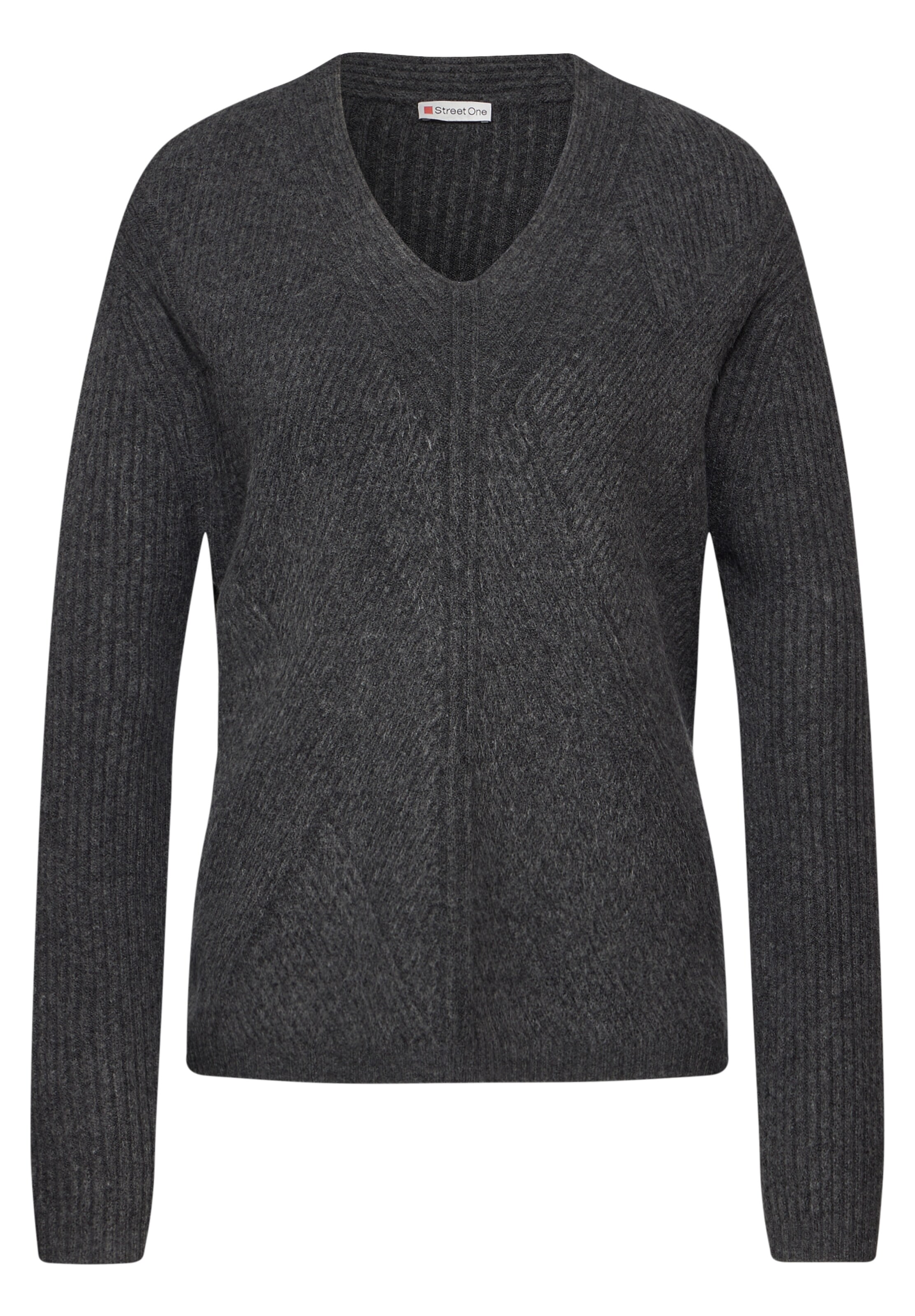 STREET ONE Sweater in Grey: front