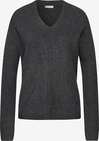 STREET ONE Sweater in Grey: front