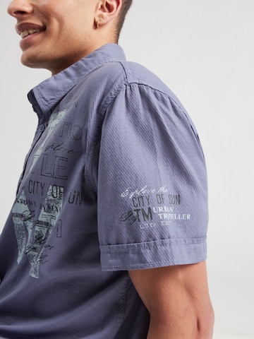 CAMP DAVID Regular fit Button Up Shirt in Blue