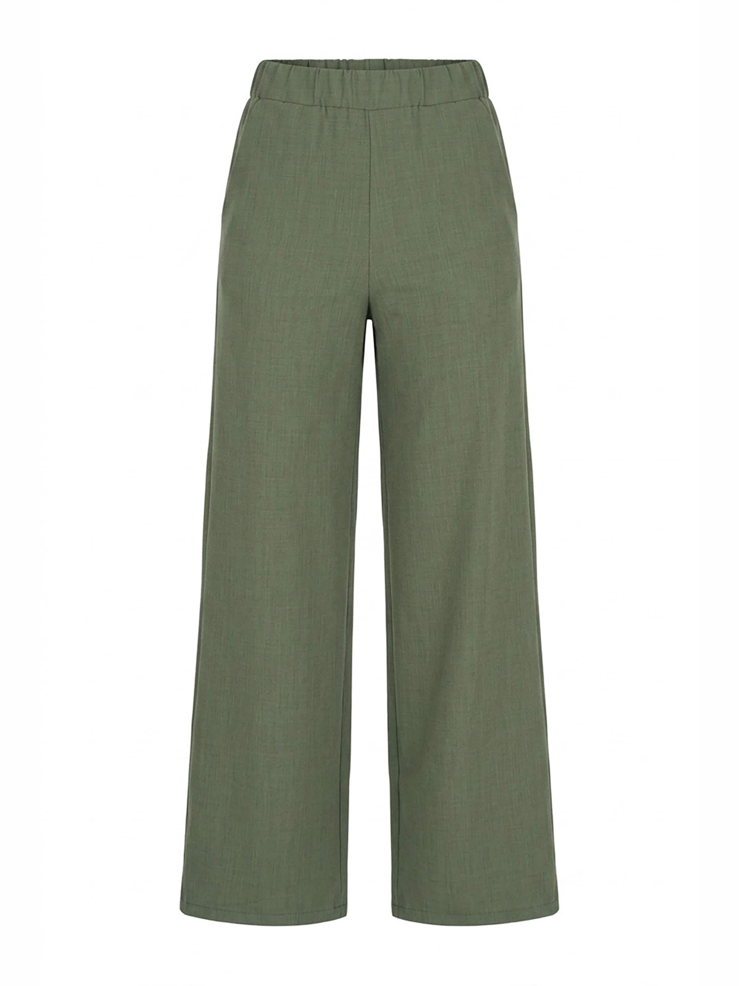 Figl Broek 'M1197' in Groen: voorkant