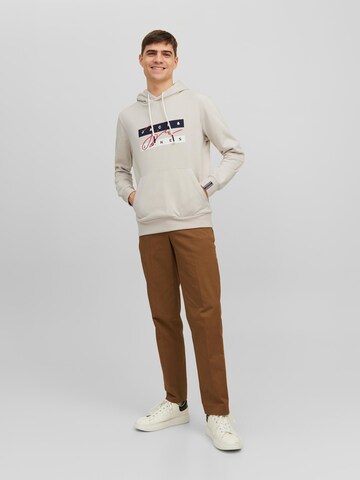 JACK & JONES Sweatshirt 'Josh' in Beige