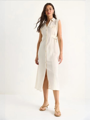 Robe-chemise Bianco Lucci en beige