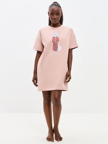 Camicia da notte 'Pajamas Cat' di Cat e Lolette in rosa