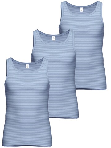 Ammann Undershirt 'Jeans Feinripp' in Blue: front
