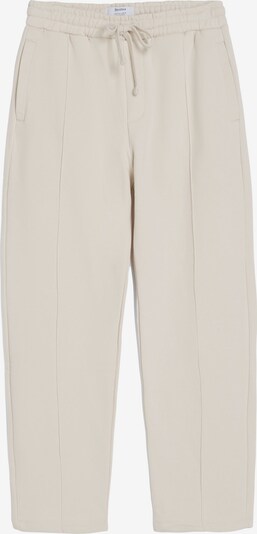 Bershka Pantalon en blanc cassé, Vue avec produit