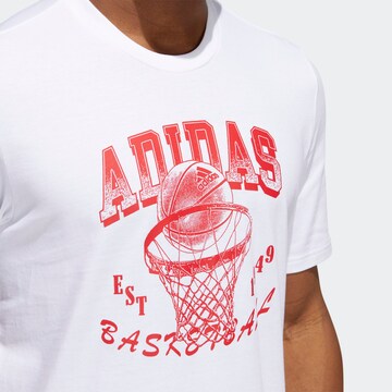 ADIDAS SPORTSWEAR - Camiseta funcional 'World Of Graphic' en blanco