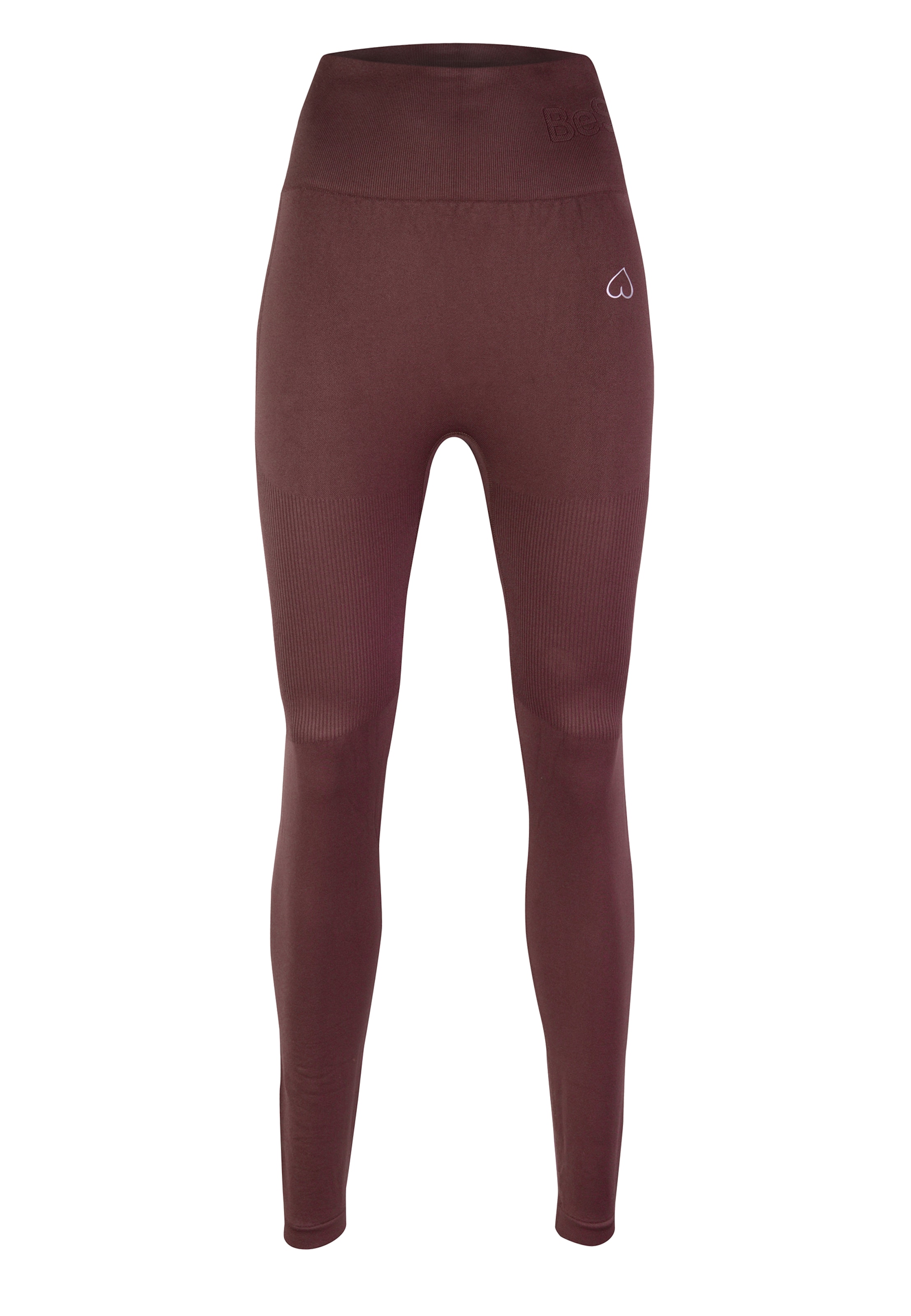 BeShaped Skinny Sports trousers 'Lichaam Boost' in Brown: front