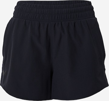 UNDER ARMOUR Regular Workout Pants 'Flex' in Black: front