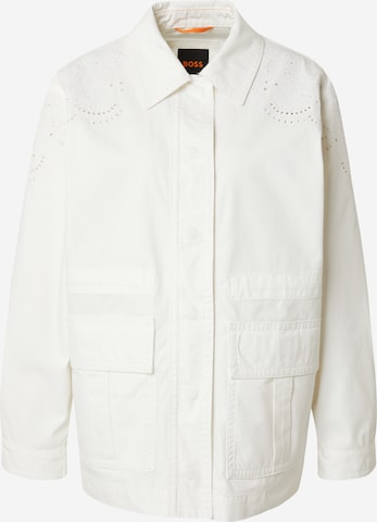 BOSS Orange Prehodna jakna 'Jokini' | bela barva: sprednja stran