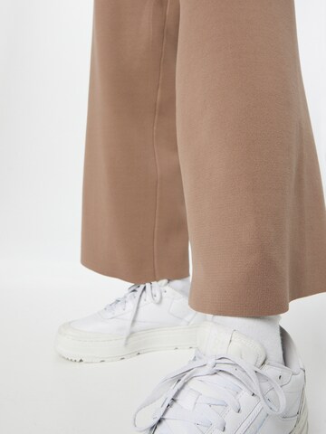 ONLY Wide leg Trousers 'LINEA' in Brown