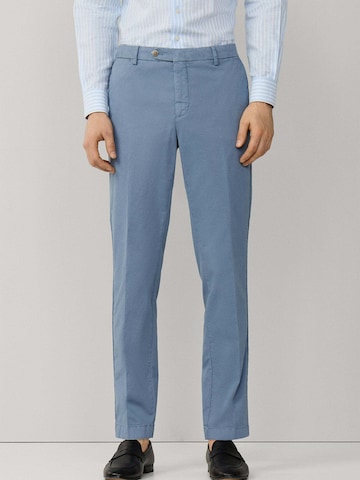 Coupe slim Pantalon chino 'Kenssinton' Hackett London en bleu : devant