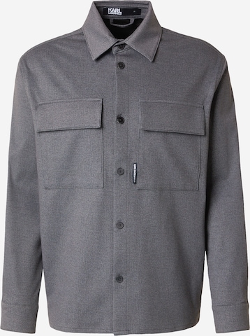 Karl Lagerfeld Regularny krój Koszula w kolorze szary: przód