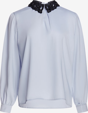 faina - Blusa 'GLOW' em azul: frente