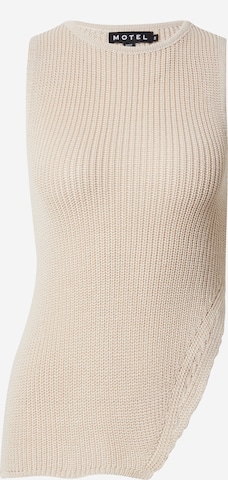 smėlio Motel Megzta palaidinė be rankovių: priekis