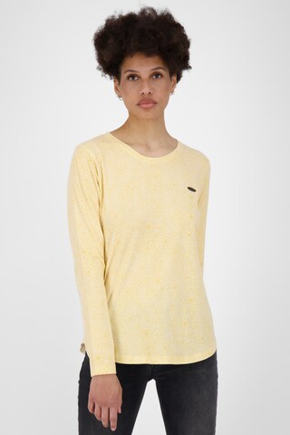 Alife and Kickin - Camiseta 'LeaAK' en amarillo: frente