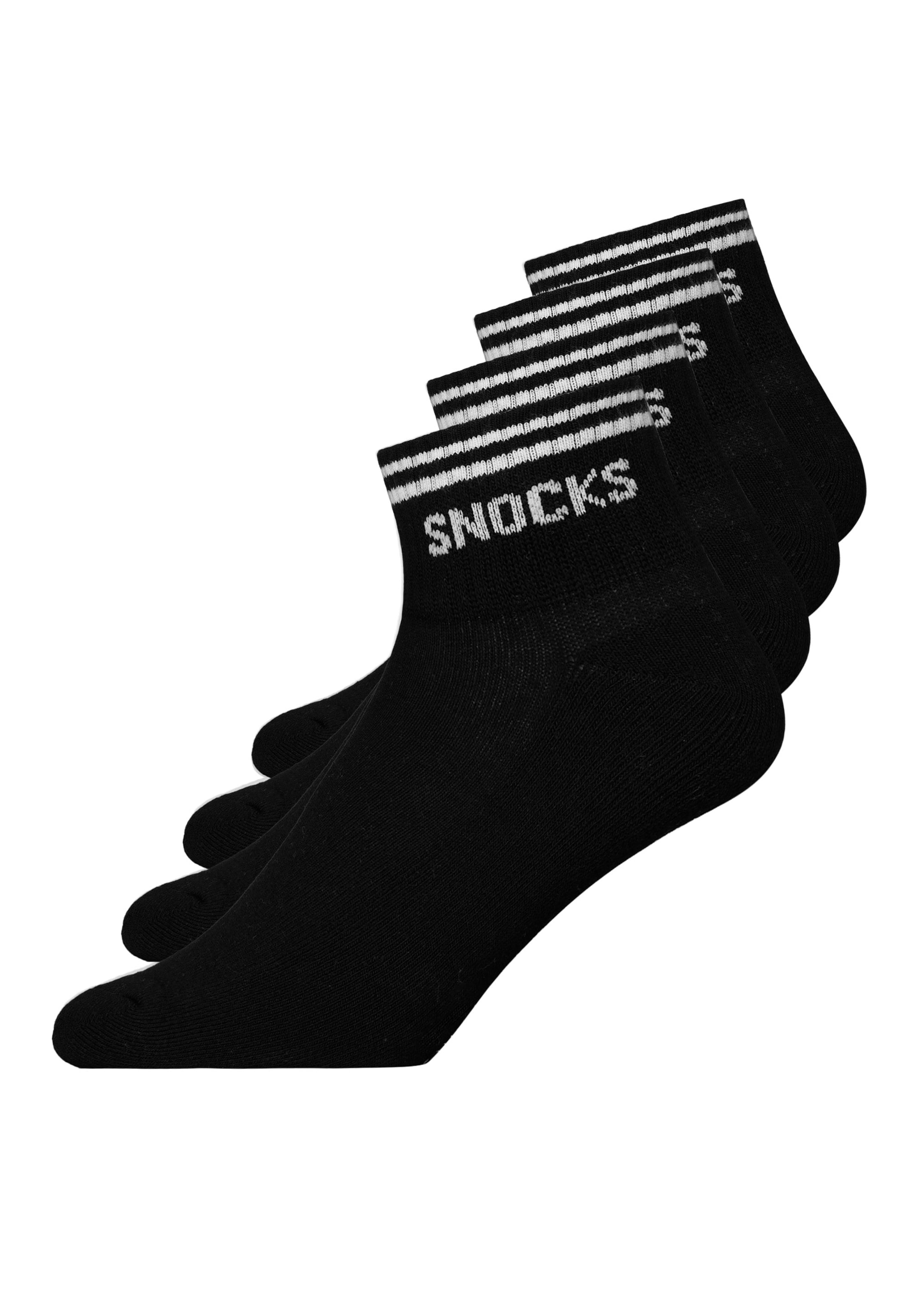 SNOCKS Socken in Schwarz: Vorderseite