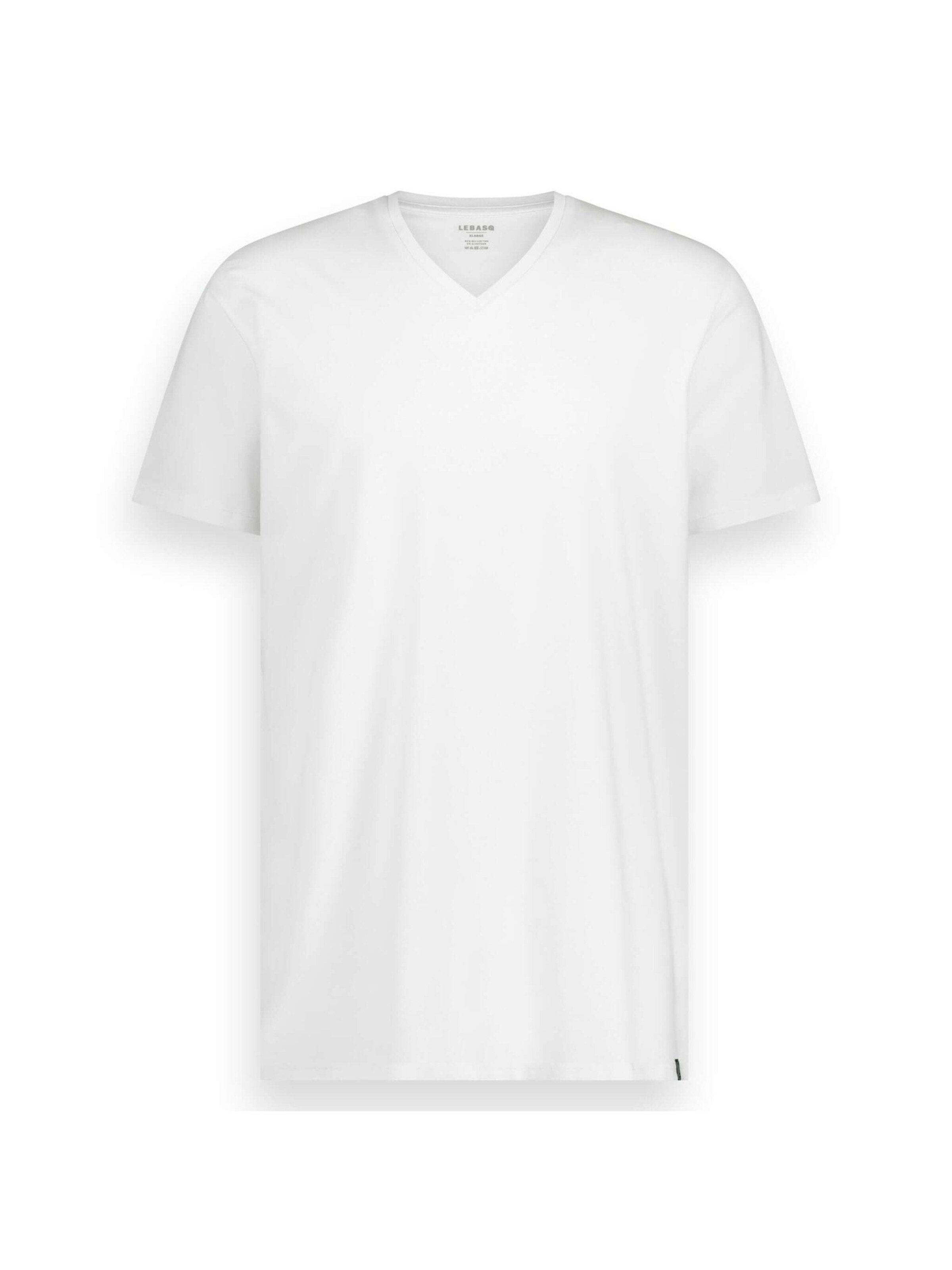 LEBASQ Bluser & t-shirts 'Davis V Neck Long Fit' i hvid