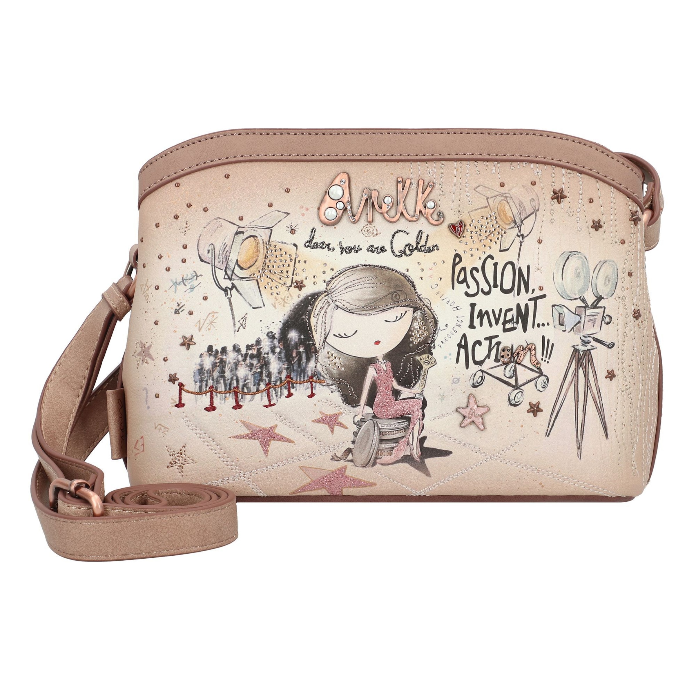 Anekke Crossbody Bag 'Hollywood' in Beige: front