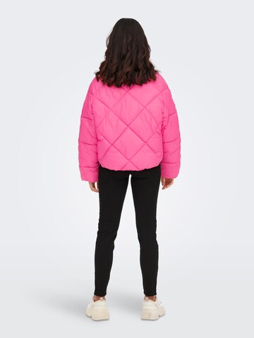 ONLY Winter Jacket 'Carol' in Pink