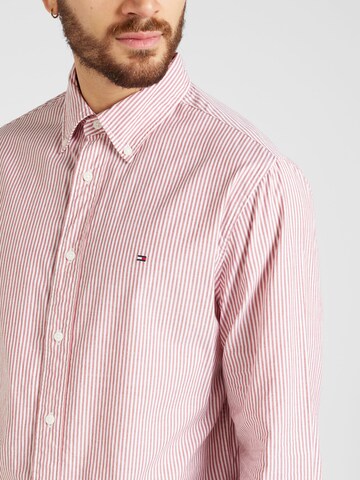 TOMMY HILFIGER Regular Fit Hemd in Rot