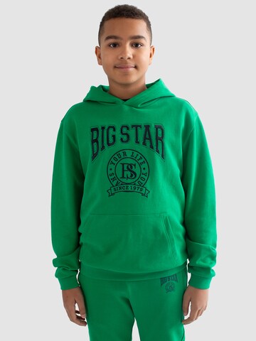 BIG STAR Sweatshirt 'JEFFERSON' in Groen: voorkant