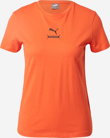 oranžinė PUMA Sportiniai marškinėliai: priekis