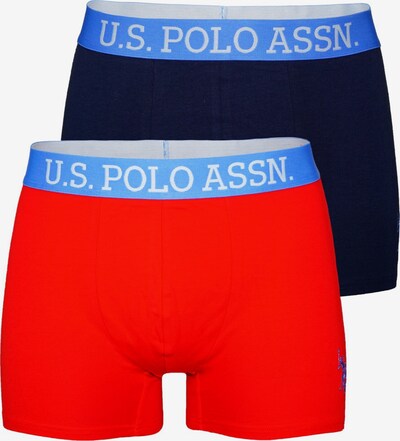 U.S. POLO ASSN. Boxers en bleu marine / bleu clair / rouge / blanc, Vue avec produit