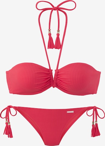 raudona Elbsand Bandeau Bikinis: priekis