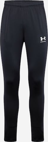 UNDER ARMOUR Slimfit Sportbroek 'Challenger' in Zwart: voorkant