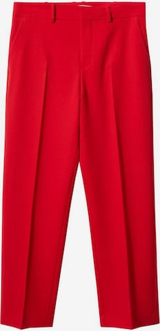 MANGO Regular Pleated Pants 'boreal' in Red: front